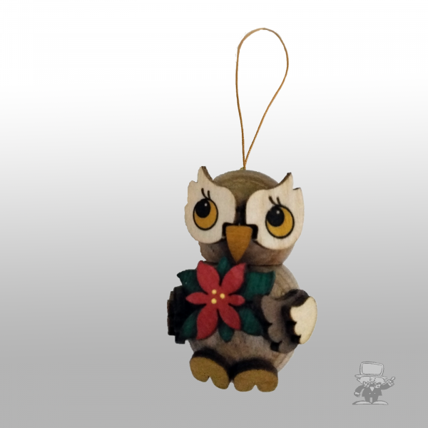 Kuhnert 19515 Eulenkind mit Weihnachtsstern